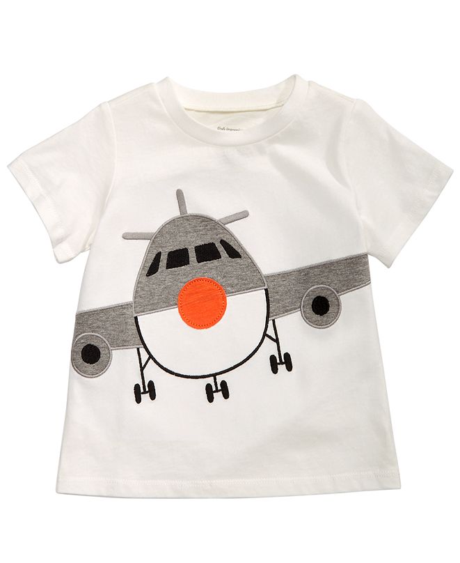 First Impressions Baby Boys Airplane-Print Cotton T-Shirt, Created for ...