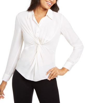 Elie Tahari - Mary Jane Twisted Silk Blouse