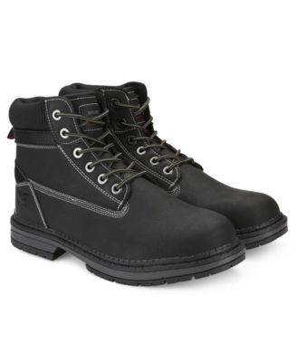high top black boots