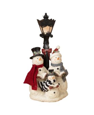 Sterling - Battery Operated Lighted Snowman Carolers Figurine