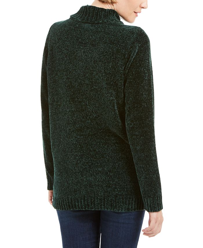 Karen Scott Chenille Mock-Neck Sweater, Created for Macy's - Macy's