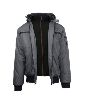 Spire By Galaxy Men's Heavyweight Moto Jacket