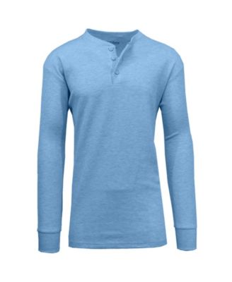 Men's Long Sleeve Thermal Henley Tee