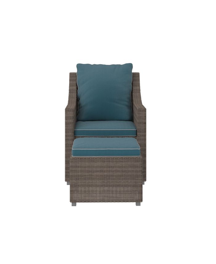 Cosco Outdoor 2Piece Patio Lounge Chair And Ottoman or Table Set Macy's