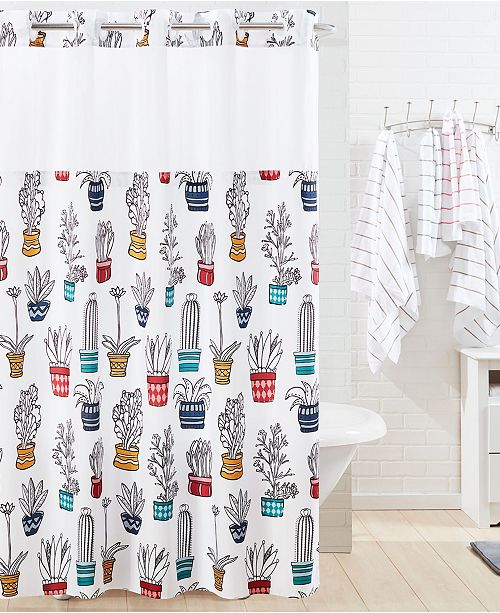 Hookless Shower Curtain Cactus Reviews Shower Curtains Bed