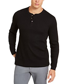 Men&apos;s Thermal Henley Shirt&comma; Created for Macy&apos;s