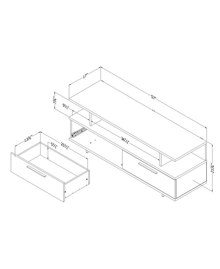 South Shore Reflect TV Stand Macy's