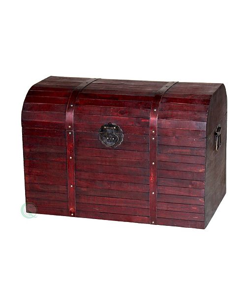 Vintiquewise Antique Finished Barn Style Wood Trunk Reviews