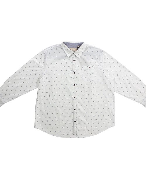 Px Clothing Big And Tall Long Sleeve All Over Printed Woven Shirt