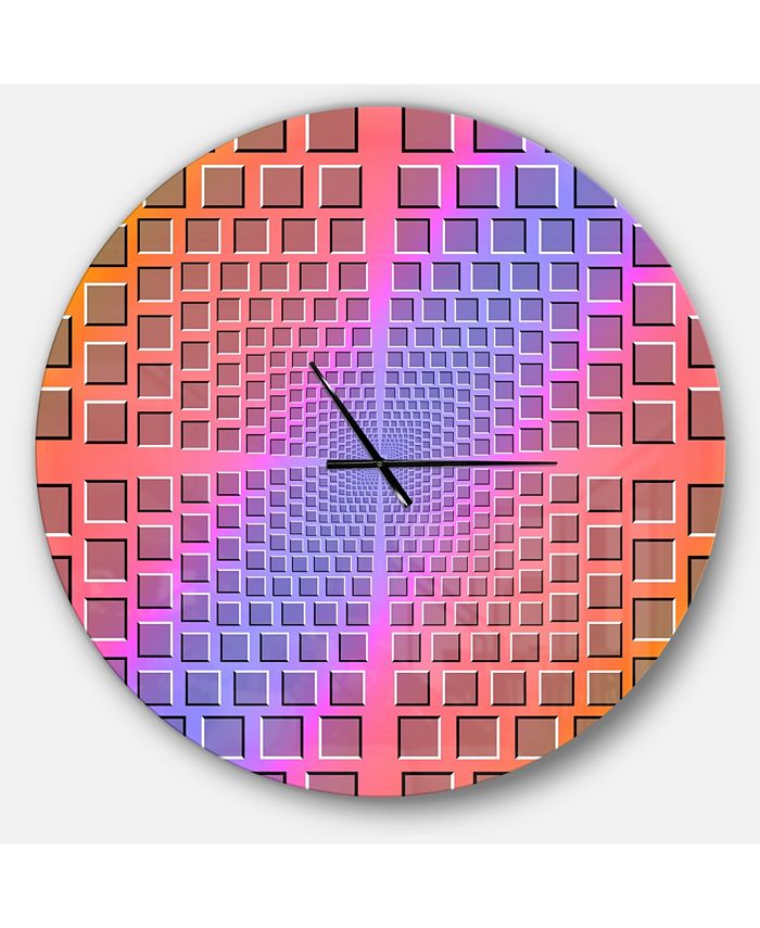 Designart Oversized Contemporary Round Metal Wall Clock 36 x 36 Macy's