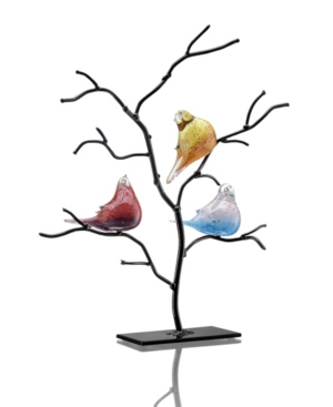 Spi Home Bird Trio On Tree Sculpture In Multi