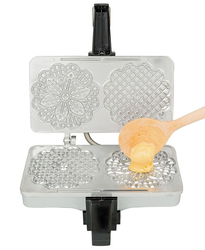 CucinaPro Polished Electric Pizzelle Maker Press Macy's