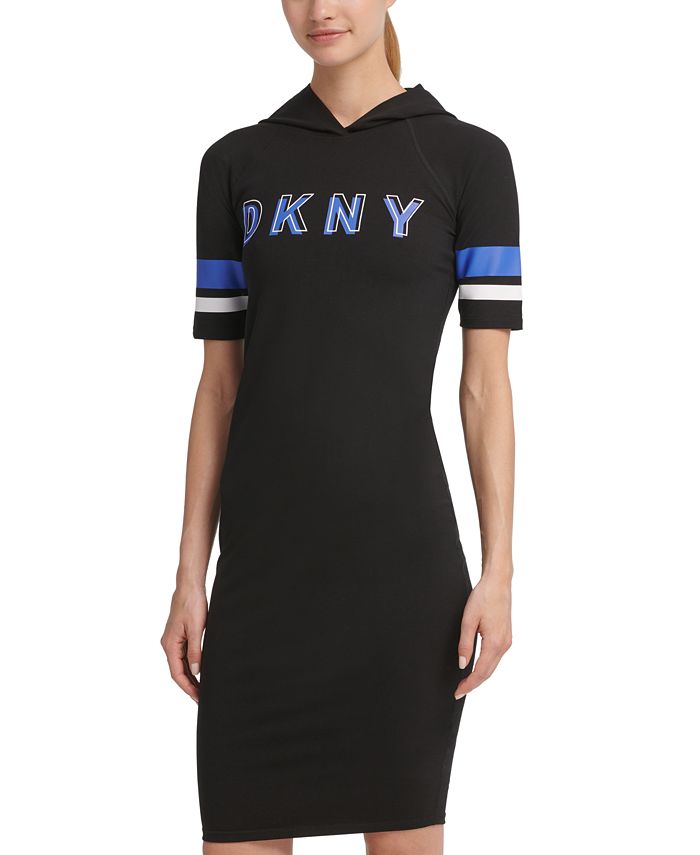 DKNY Sport Logo Hooded Dress Macy's