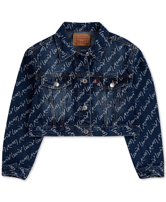 Macy's levi denim vest store