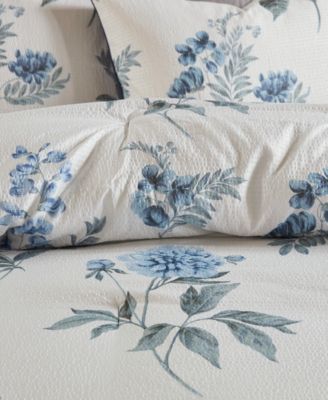 Zennia Seersucker 7-Pc. Comforter Set, Full/Queen