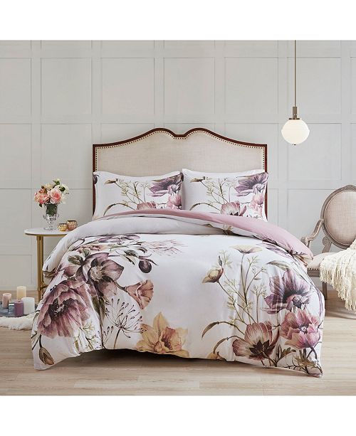 Madison Park Cassandra Full Queen 3 Pc Cotton Printed Duvet Cover