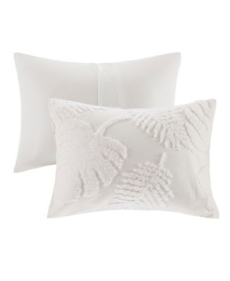 Bahari Palm Tufted 3-Pc. Duvet Cover Set, Full/Queen