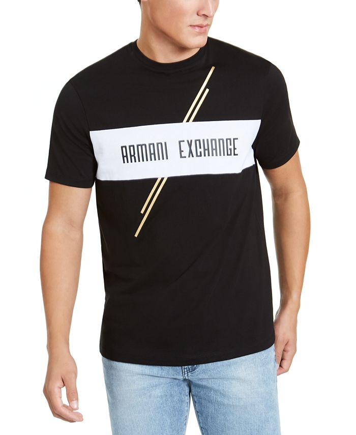 A|X Armani Exchange Men's Metallic Foil Logo T-Shirt, Created for Macy's &  Reviews - T-Shirts - Men - Macy's