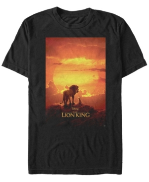 Disney Men's The Lion King Live Action Pride Rock Poster Short Sleeve T-Shirt