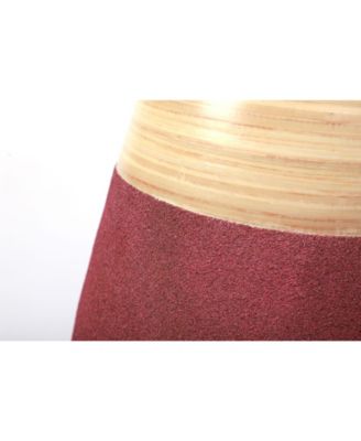 Handcrafted Bamboo Floor Vase, 31.5" Tall