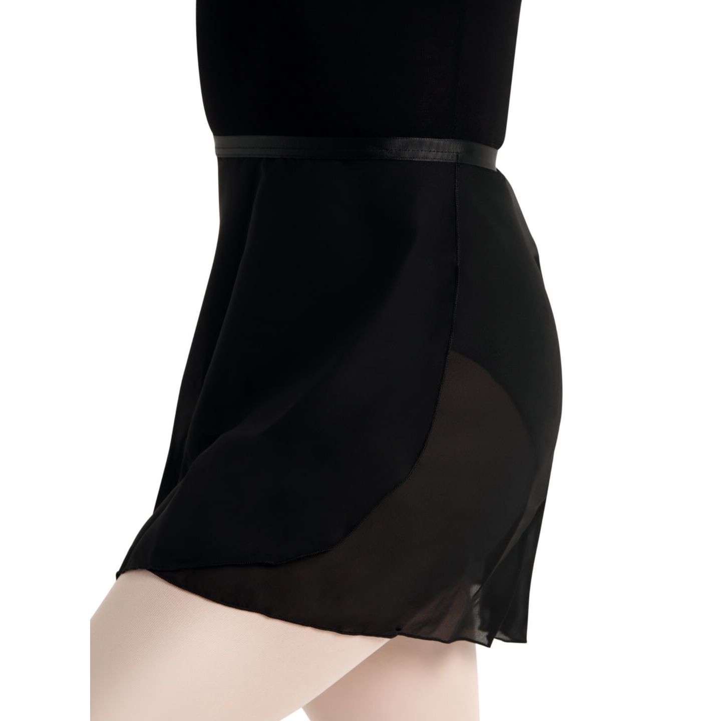 Женская юбка Capezio Georgette Wrap, цвет: Чёрный — фото 3