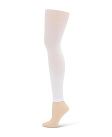 Footless Tight with Self Knit Waist Band