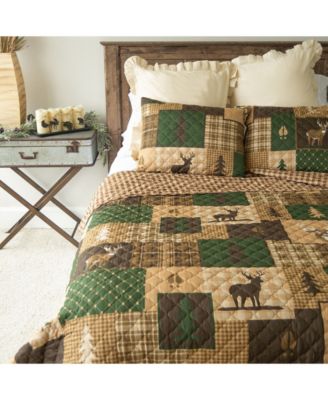 American Heritage Textiles Green Forest Quilt Collection Bedding In Multi
