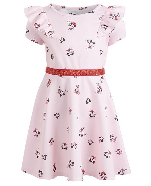 Disney Toddler Girls Mickey Minnie Mouse Ruffled Dress