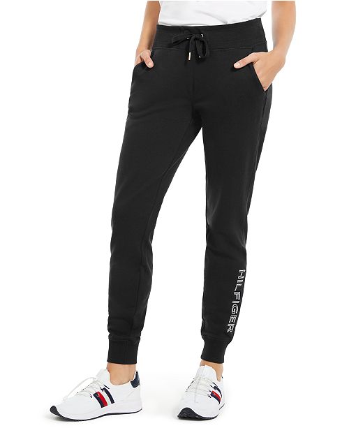 tommy hilfiger logo sweatpants