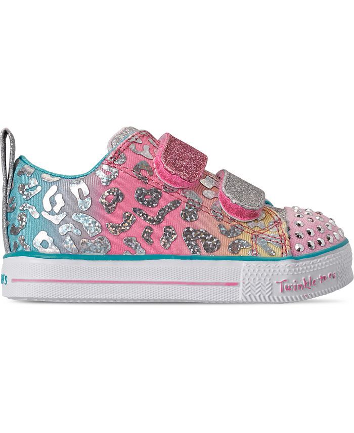 Skechers Toddler Girls Twinkle Toes Shuffle Lite Casual Sneakers from ...