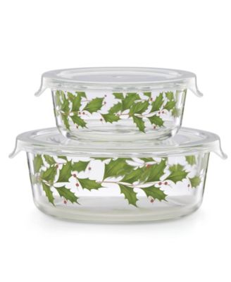 Lenox - Hosting the Holidays Glass Storage Bowls