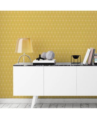 Graham & Brown - Triangolin Mustard Wallpaper
