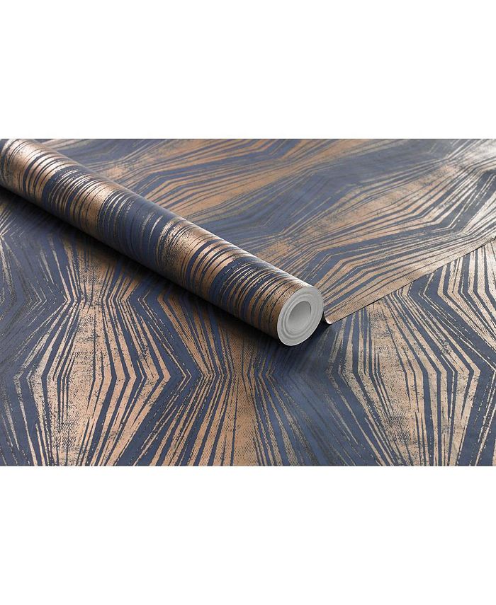 Graham & Brown Graham Brown Vermeil Stripe Charcoal Wallpaper Macy's