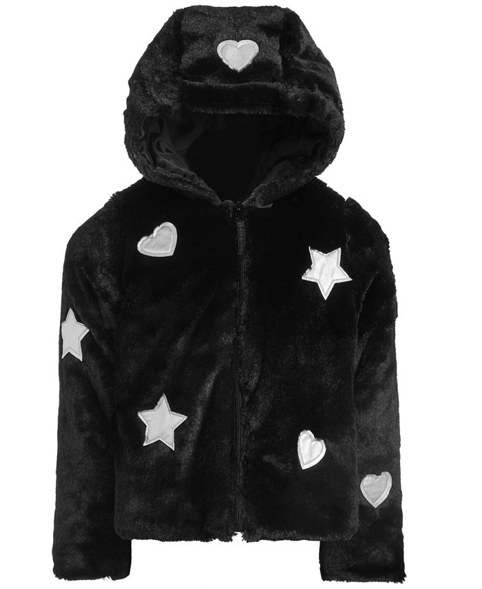 S Rothschild & CO Little Girls Hooded FauxFur Teddy Jacket Macy's