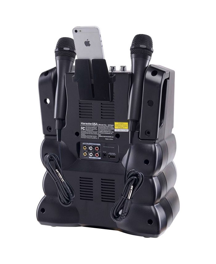 Karaoke USA Bluetooth Karaoke Machine, 2 Microphones Macy's