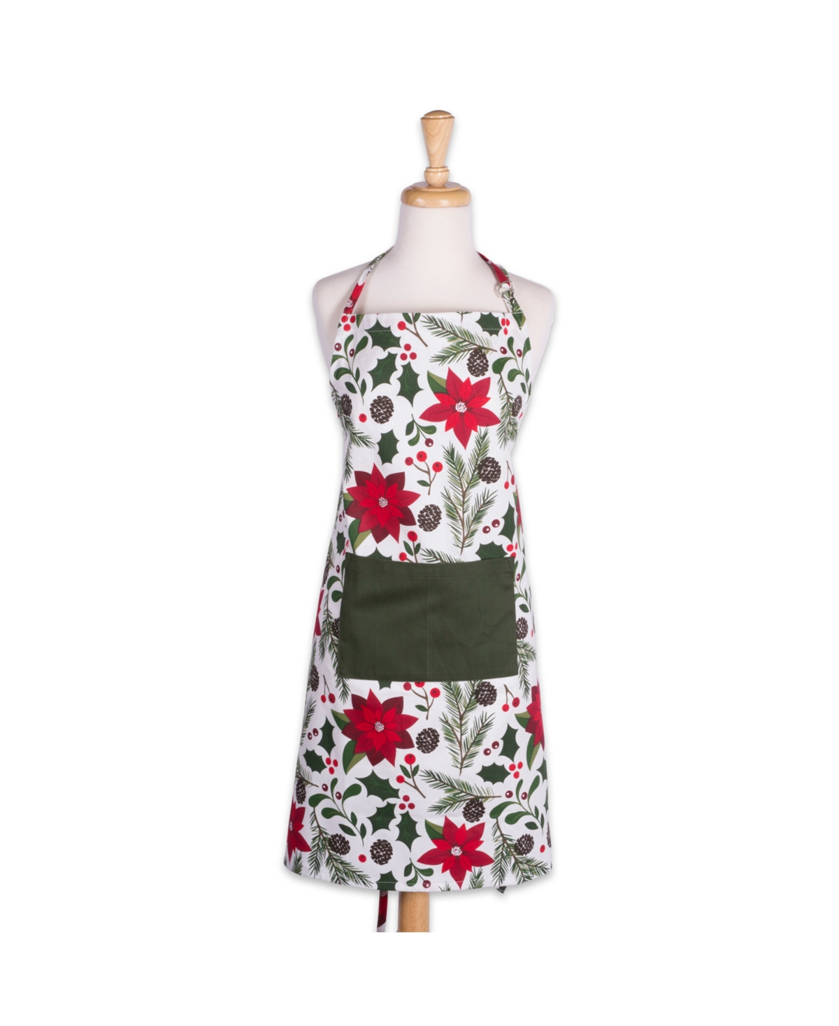 Woodland Christmas Chef Apron - Green