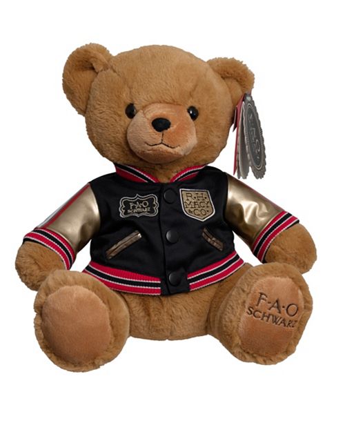 Fao Schwarz Toy Plush Anniversary Bear 12inch With Aviation Jacket 2019 Reviews Macy S