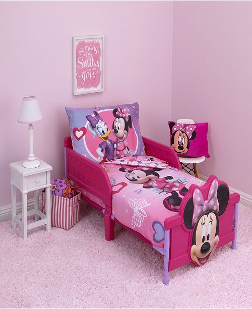 Minnie Mouse 4 Piece Toddler Bedding Set