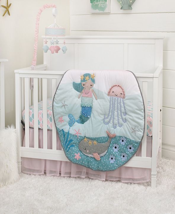 NoJo Sugar Reef Mermaid Nursery Bedding & Decor Collection ...