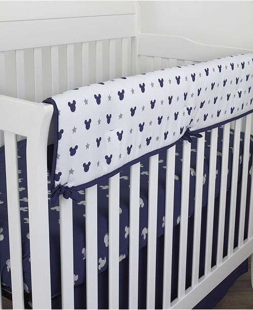 Disney Mickey Mouse Crib Rail Guard With Ties Reviews Bedding