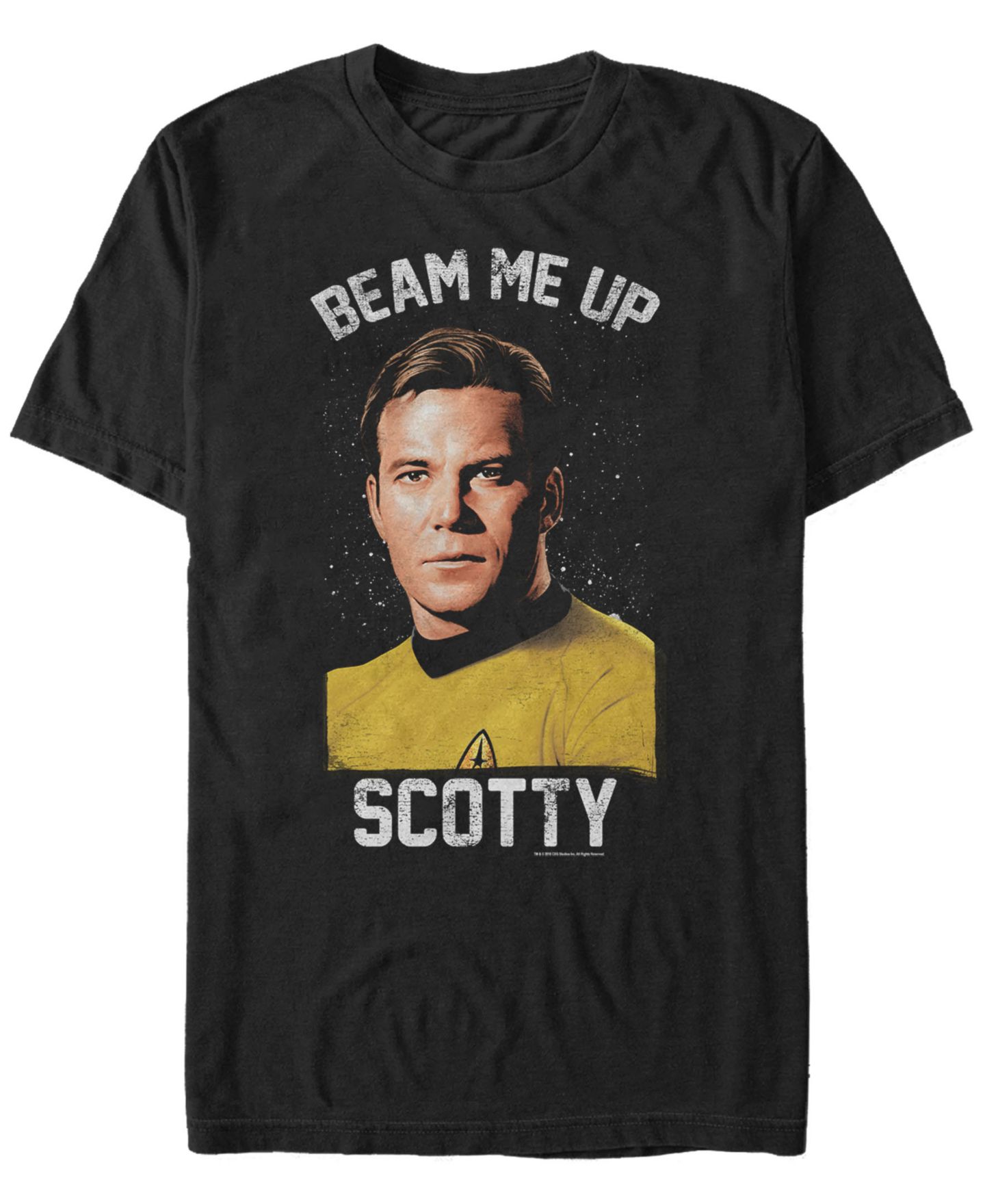 Мужская футболка Fifth Sun Star Trek The Original Series Beam Me Up Short Sleeve, цвет: Чёрный — фото 1