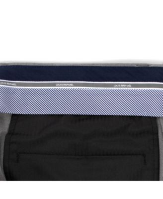 Louis Raphael Comfort Stretch Solid Skinny Fit Flat Front Dress Pant