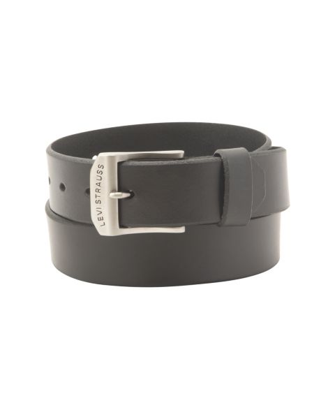 Мужской ремень Levi's Big-Tall Casual Leather Belt, цвет: Чёрный