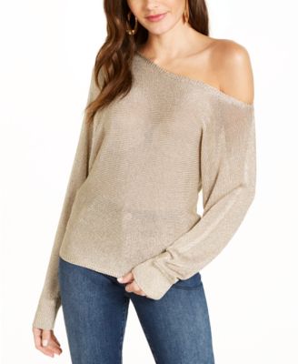 guess metallic sweater