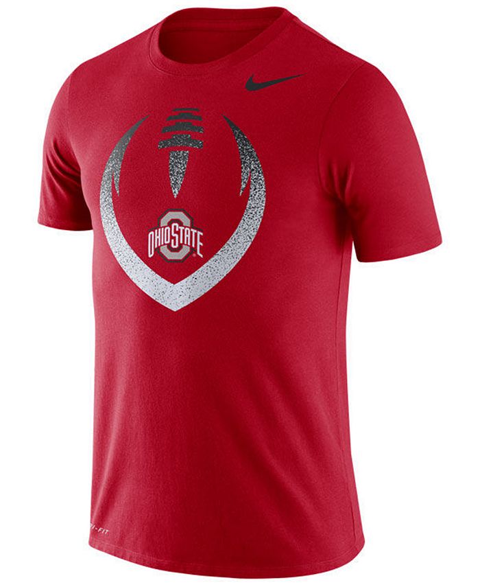 Nike Men's Ohio State Buckeyes Dri-Fit Cotton Icon T-Shirt - Macy's