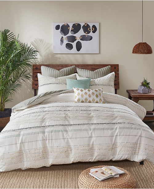Ink Ivy Nea King California King 3 Piece Cotton Printed Comforter