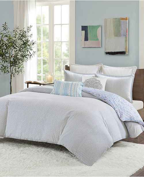 Echo Design Bukhara Full Queen 3 Piece Reversible Cotton Duvet