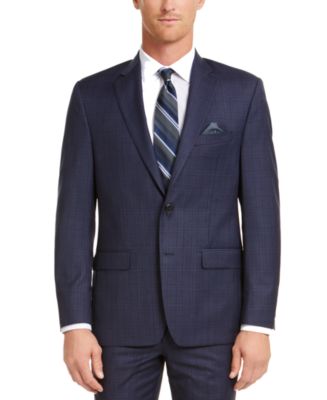 Lauren Ralph Lauren Men's Classic-Fit UltraFlex Stretch Blue Check Suit ...