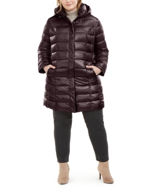 Calvin klein plus size packable down puffer coat online