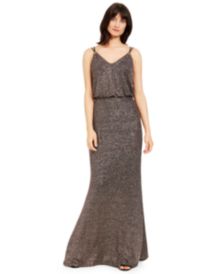 Metallic Blouson Gown